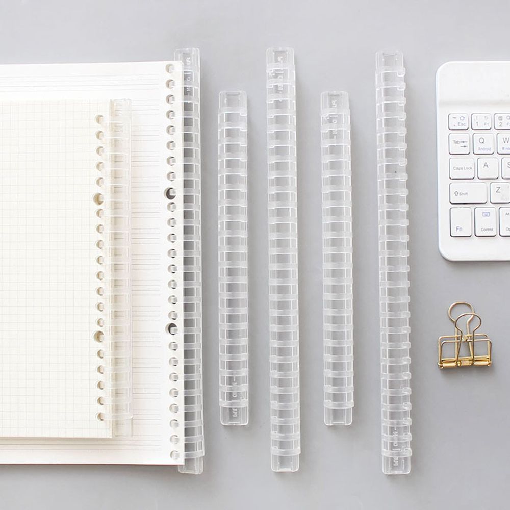 Binding Comb Plastic - Anneaux de reliure circulaires pour carnets,