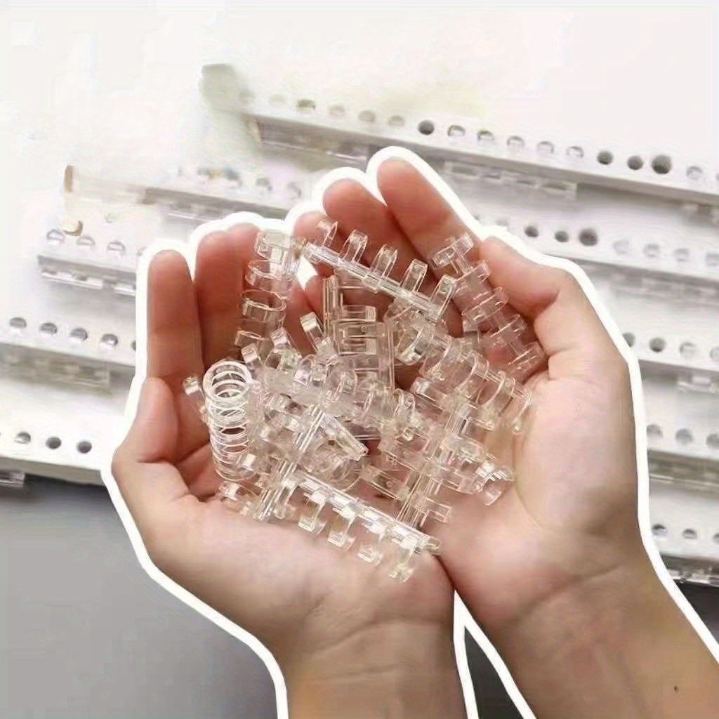 Binding Comb Plastic - Anneaux de reliure à 5 anneaux,