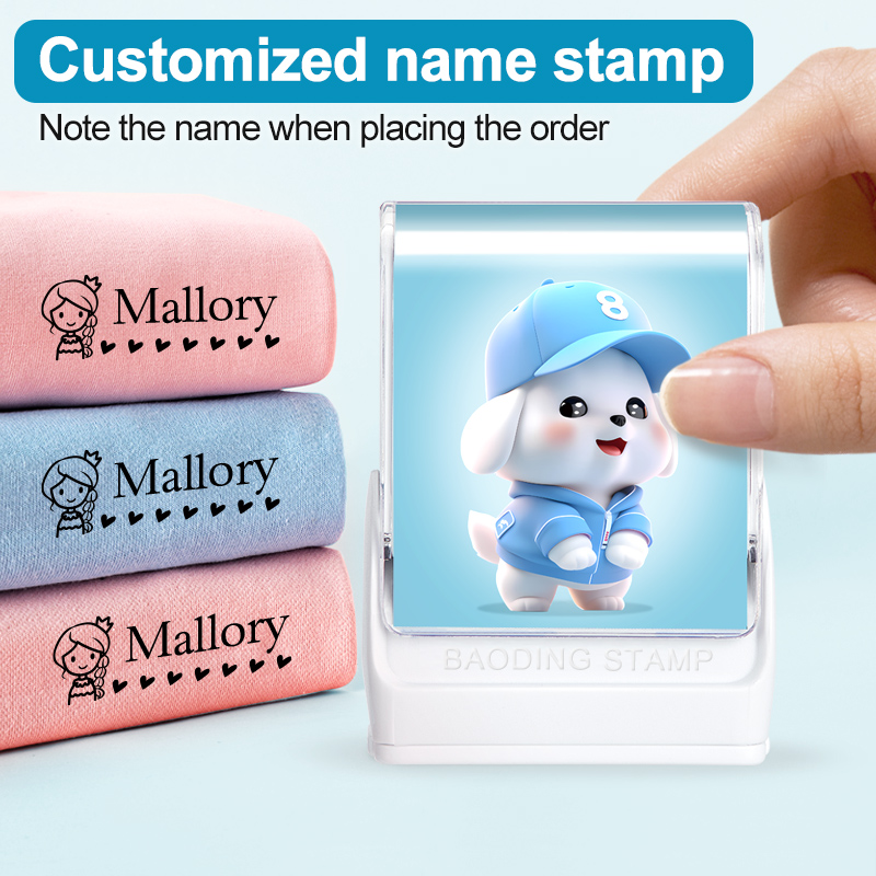 Self Inking Stamp - Timbre personnalisé pour vêtements de bébé,