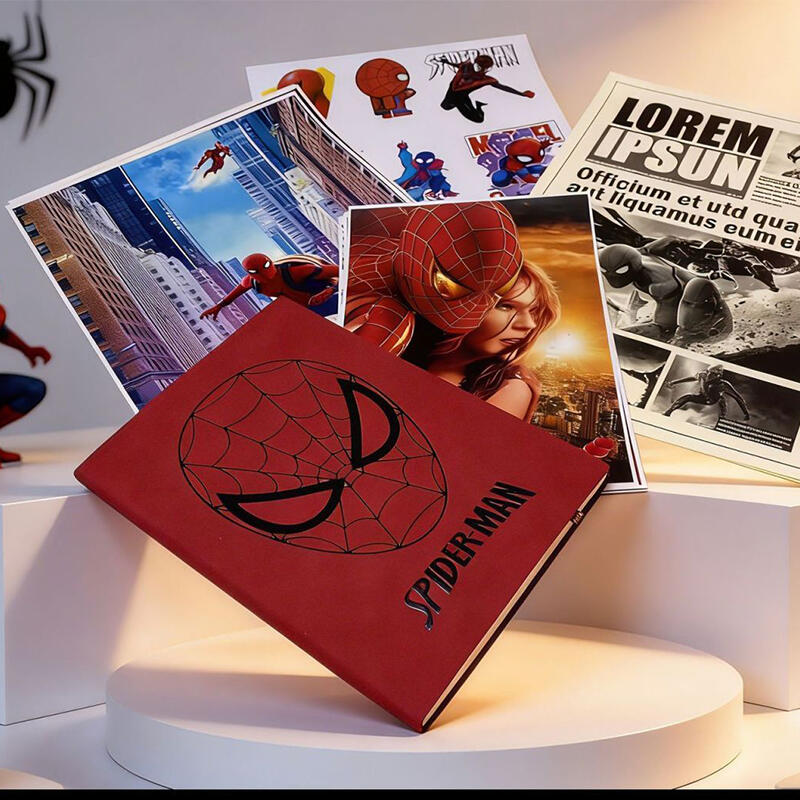 Journal Leather Hardcover - Carnet en cuir PU A5 Spiderman,