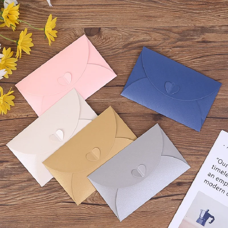 Letter Envelope Kraft - Enveloppes d'amour en papier nacré pour