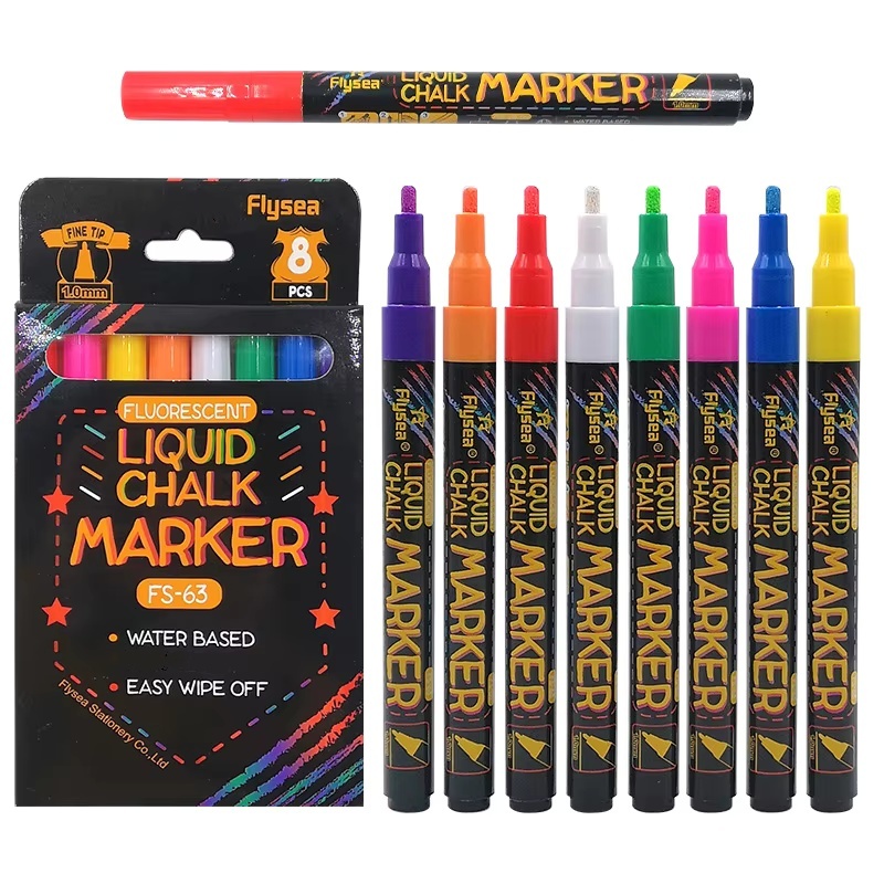 Whiteboard Marker Set - Marqueurs à craie liquide lavables et