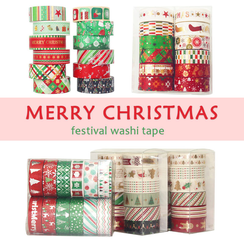 Washi Tape Set - Ensemble de rubans Washi de noël