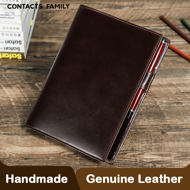 Is Stationery Office Supply - Ordinateur portable A5 en cuir véritable