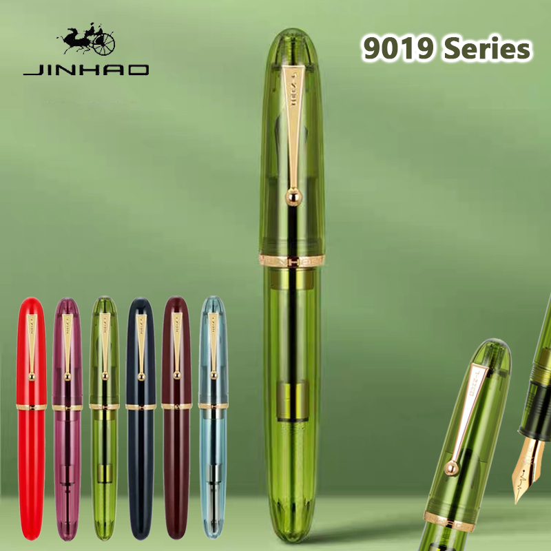 Stationery Supplies Business - Jinhao-Stylo à plume en résine transparente