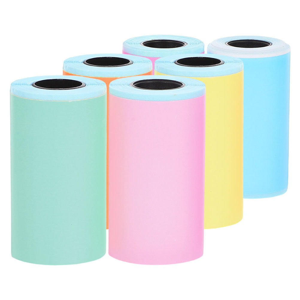 Sticker Label Roll - 6 rouleaux de papier pour imprimante