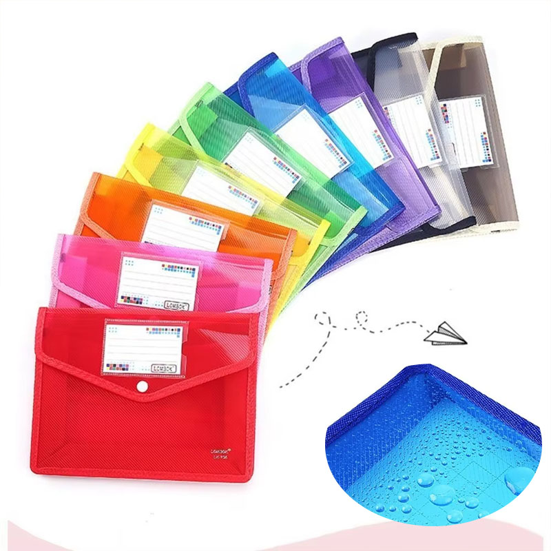 Supply Of Office Stationery - Dossier à bouton-pression étanche A4 A5,