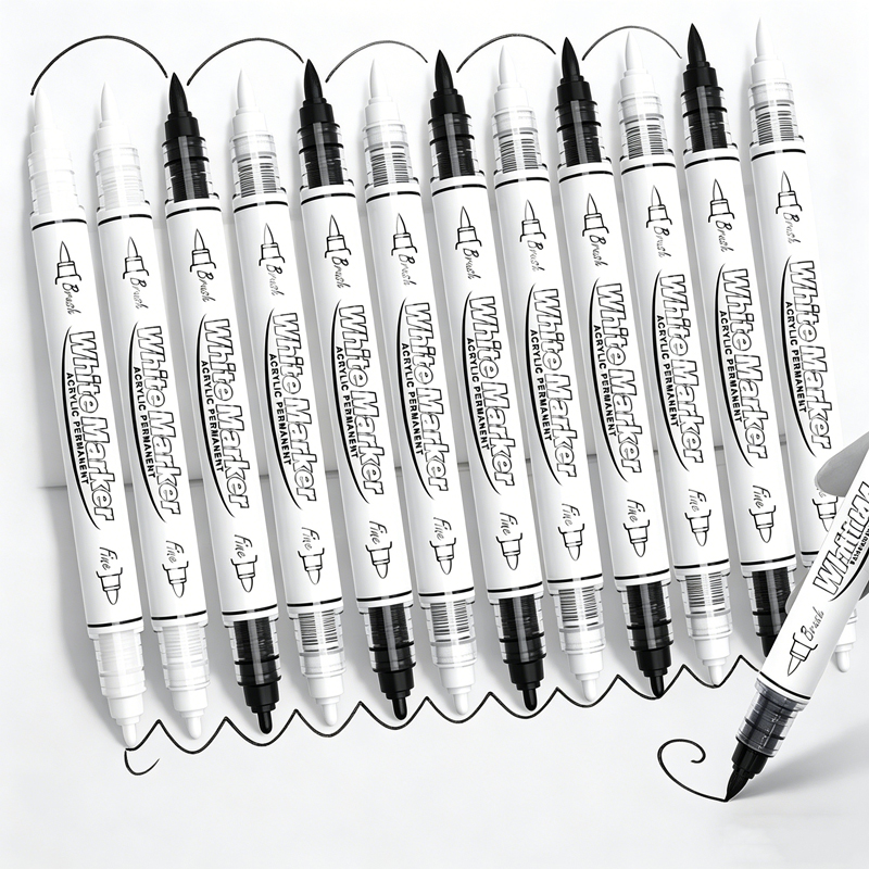 Whiteboard Marker Set - Stylo à peinture acrylique permanente double