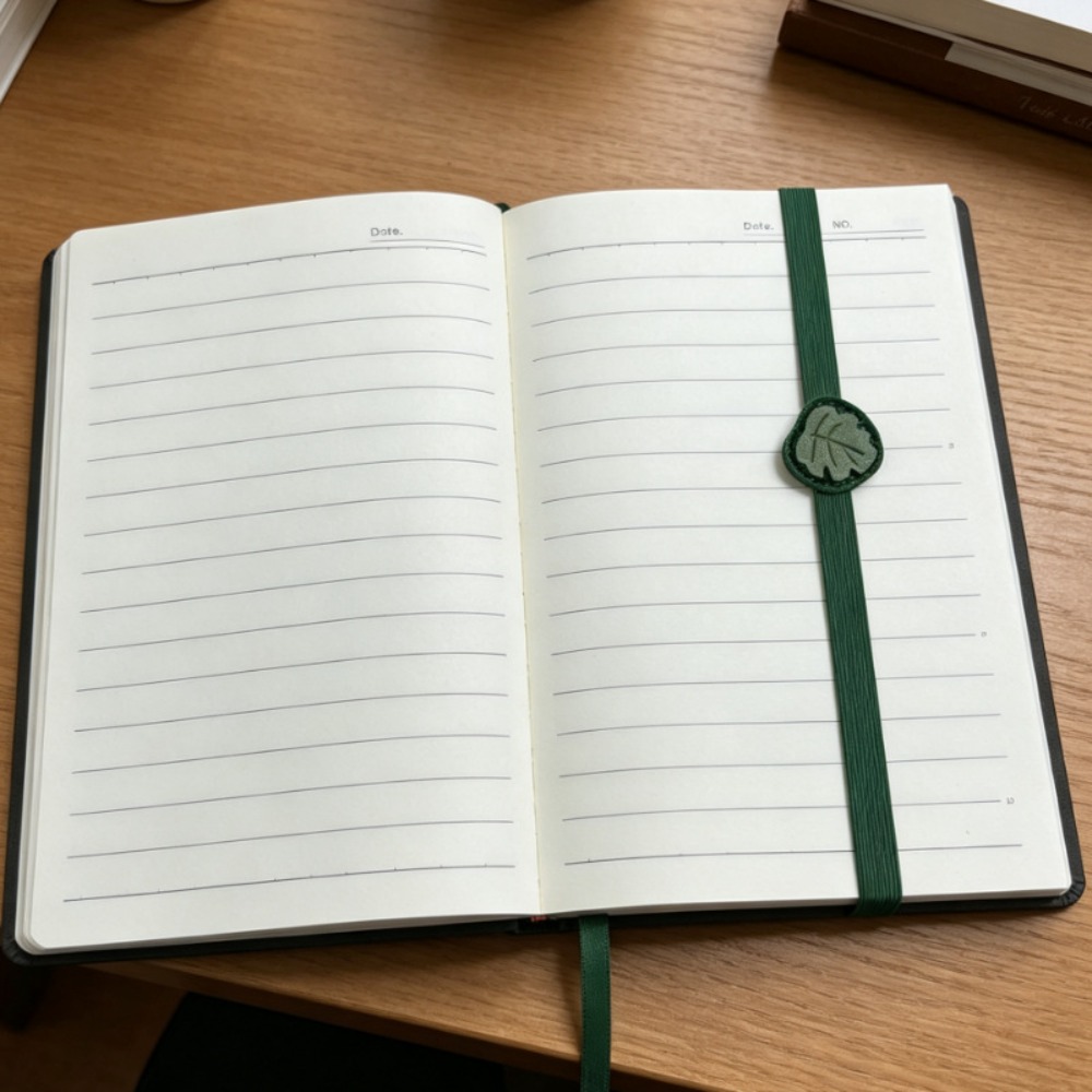 Journal Leather Hardcover - Marque-page en cuir vintage avec élastiques,