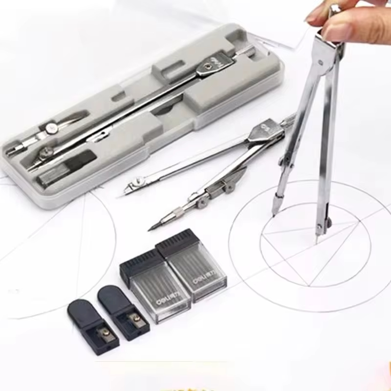 Compass Geometry Set - Boussole de dessin multifonctionnelle en acier
