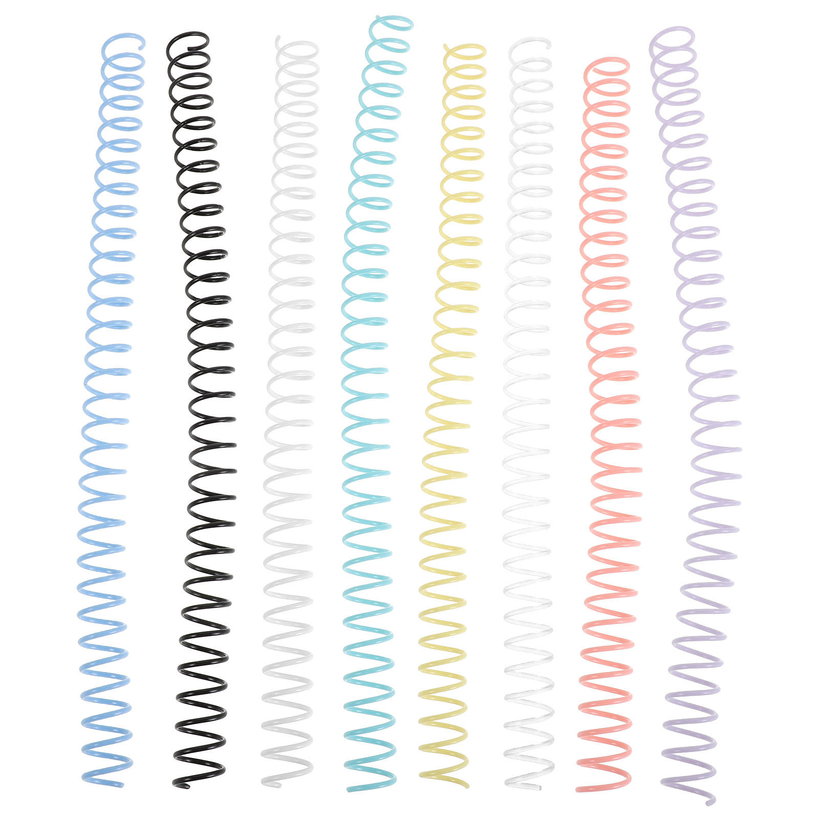 Binding Comb Plastic - 8 pièces de spirales de reliure
