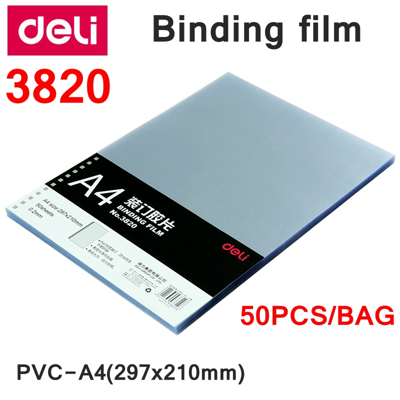 Binding Comb Plastic - 50PCS Deli 3820 Film de reliure