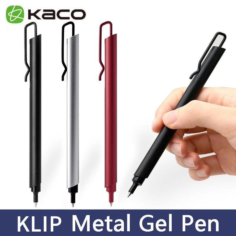 Stationery Supply Business - Kprogressif-Stylo gel en métal, 0.5mm, encre