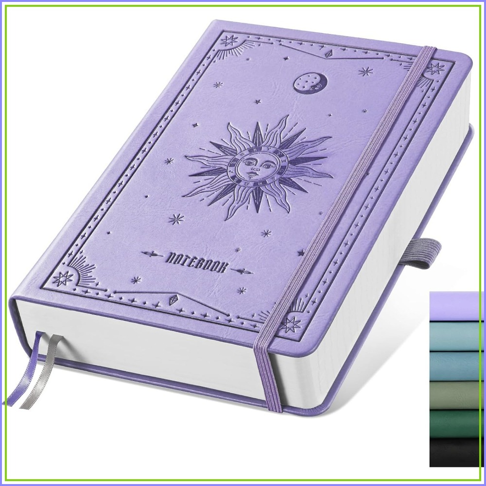 Carnet ligné A5 à couverture r - Journal Leather Hardcover avis et prix
