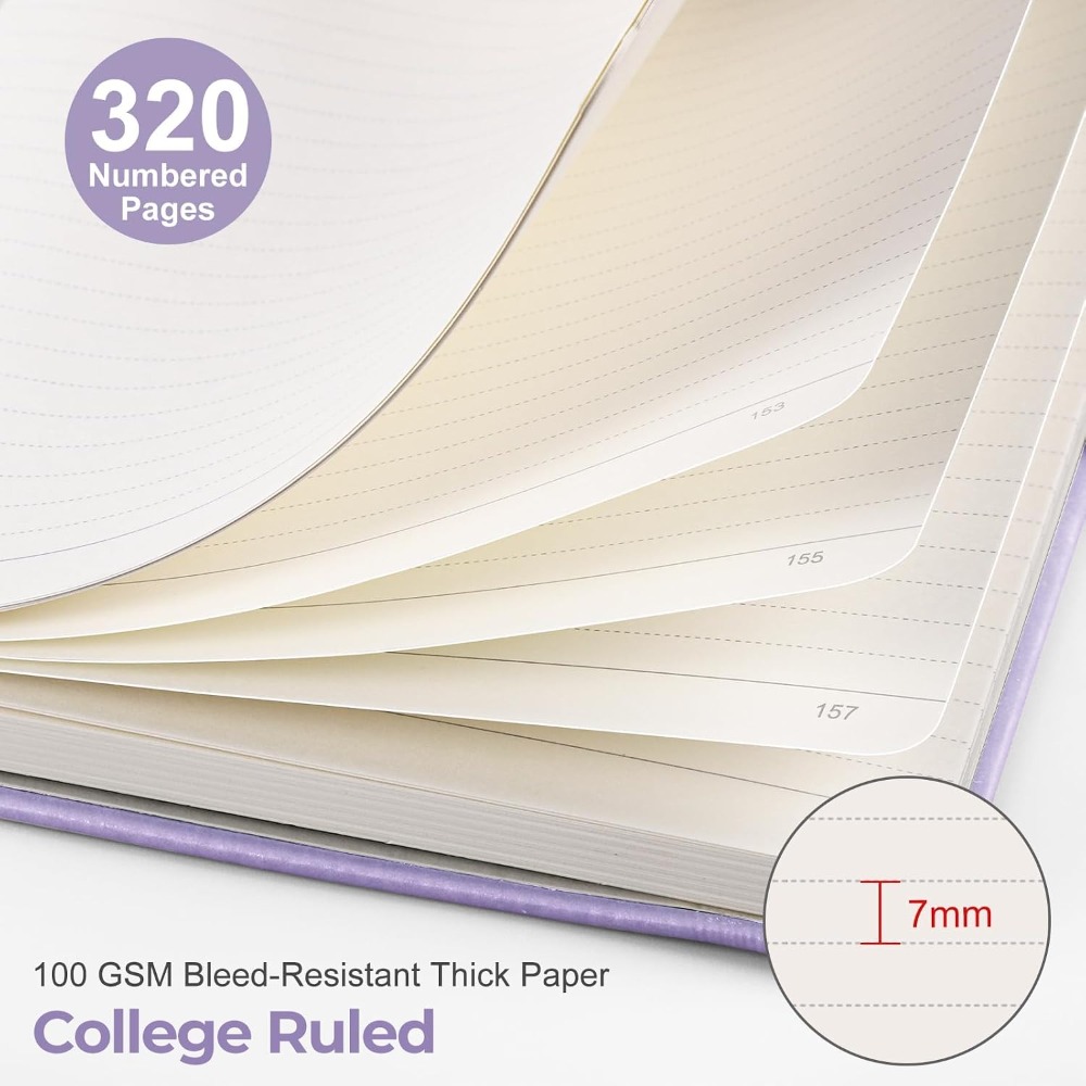 Carnet ligné A5 à couverture r - Journal Leather Hardcover avis et prix