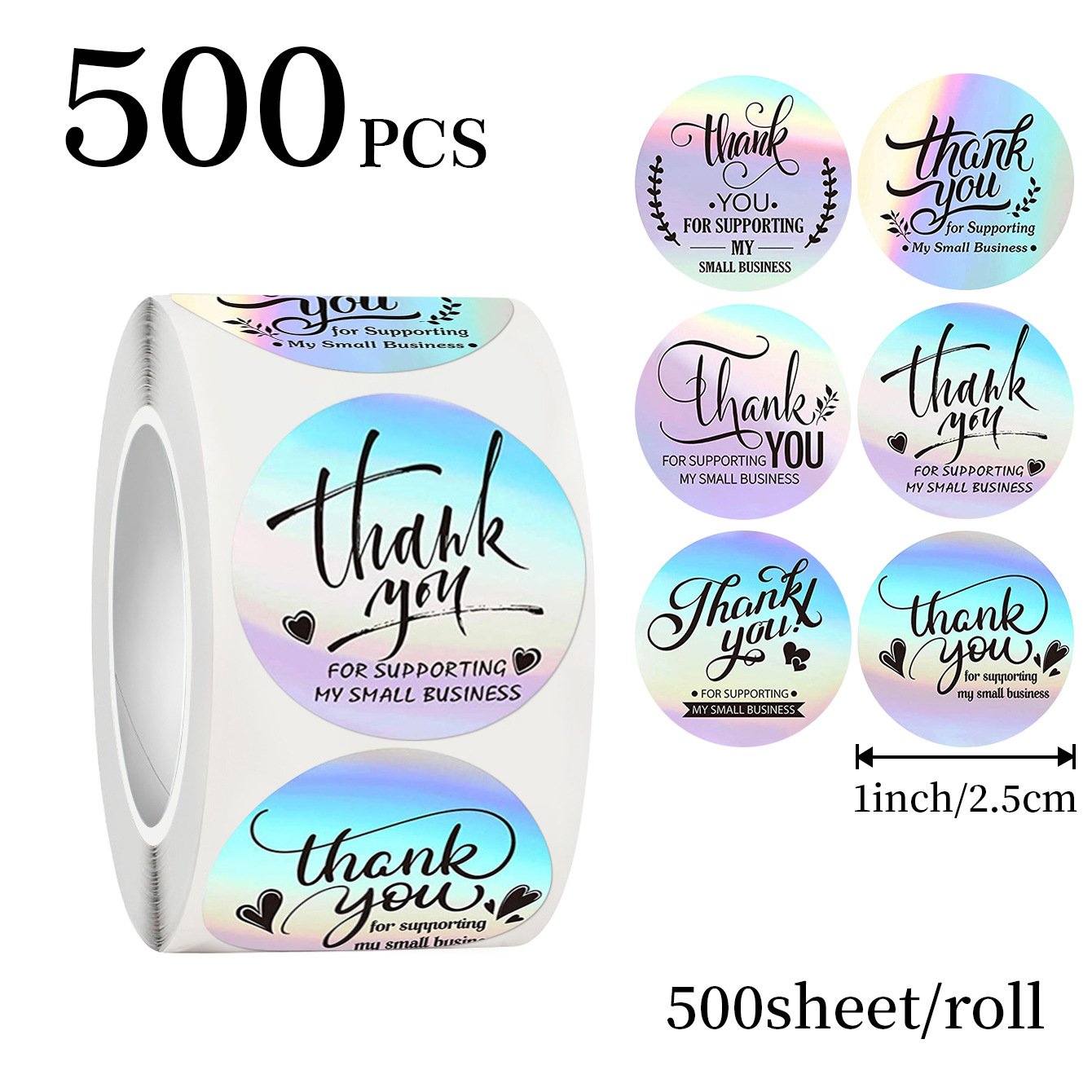JCAC 500 autocollants holograp - Sticker Label Roll avis et prix