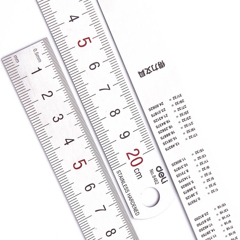Deli – règle droite en métal e - Stationery Office And School Supply Stores avis et prix