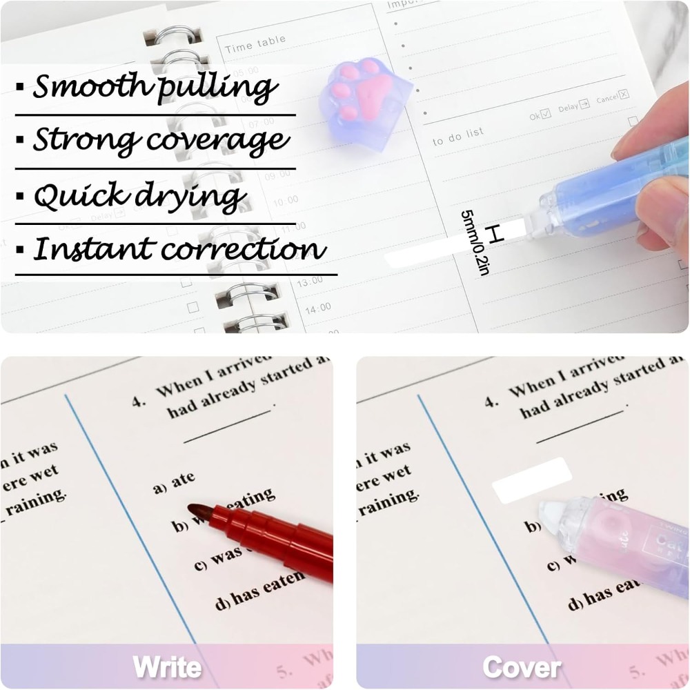 6 rubans correcteurs, rouleau  - Correction Tape Roller avis et prix