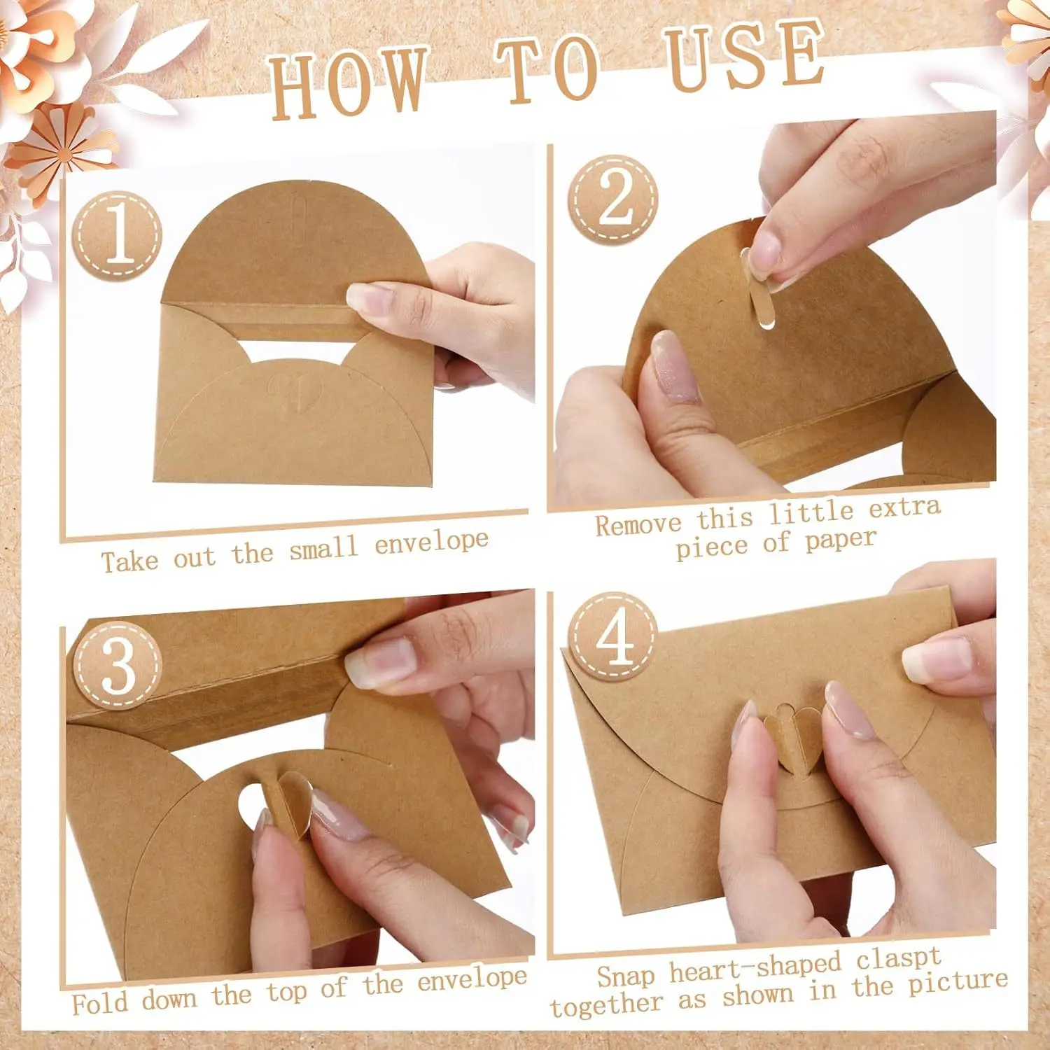 50 pcs/lot 10.5X7 cm enveloppe - Letter Envelope Kraft avis et prix