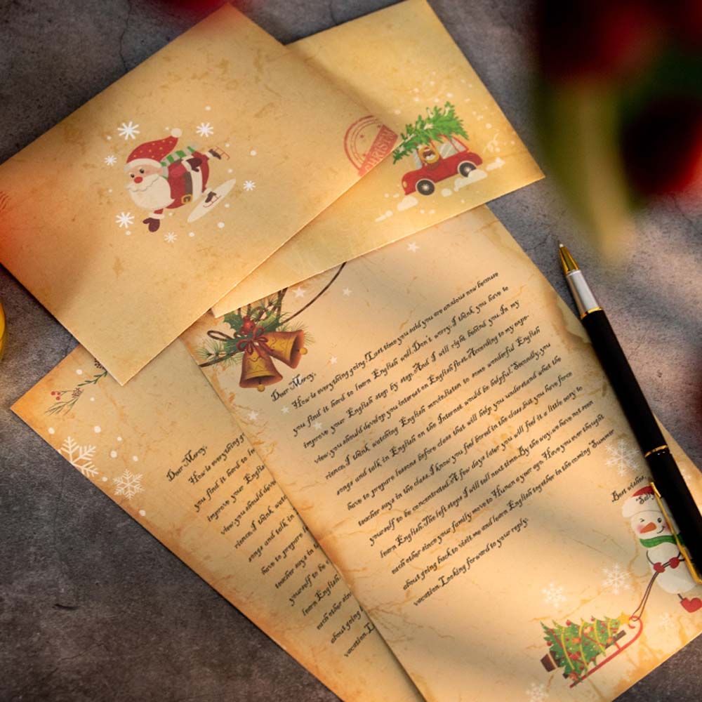 Bricolage Vintage père noël ca - Letter Envelope Kraft avis et prix