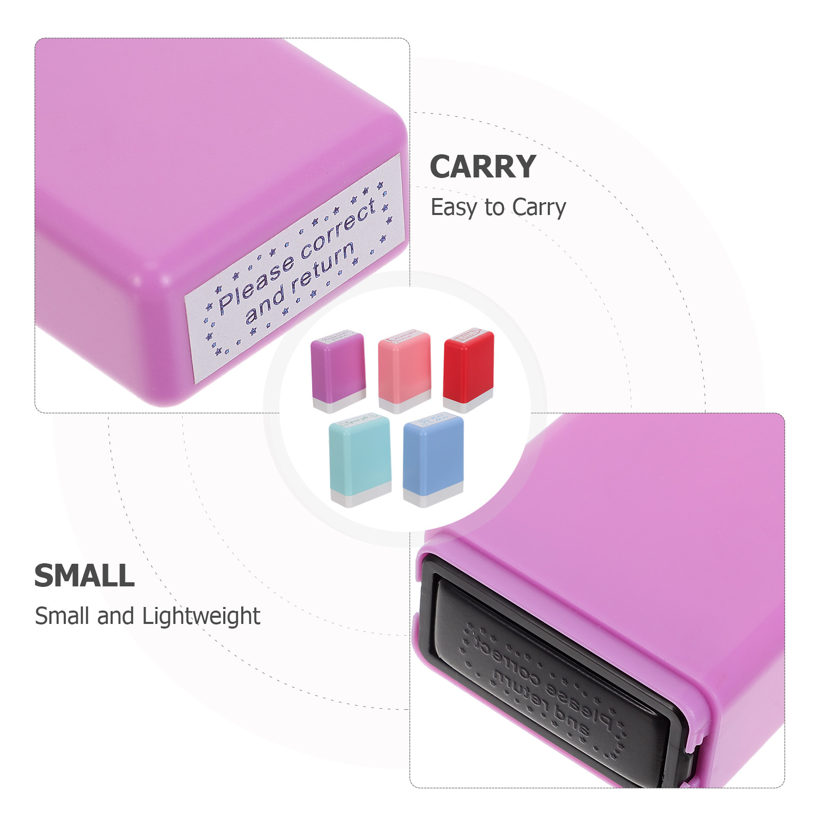 1 ensemble de tampons auto-enc - Self Inking Stamp avis et prix