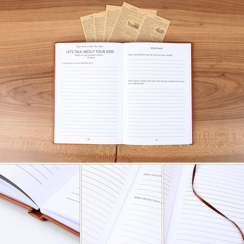 Journal « Papa, je veux entend - Journal Leather Hardcover avis et prix