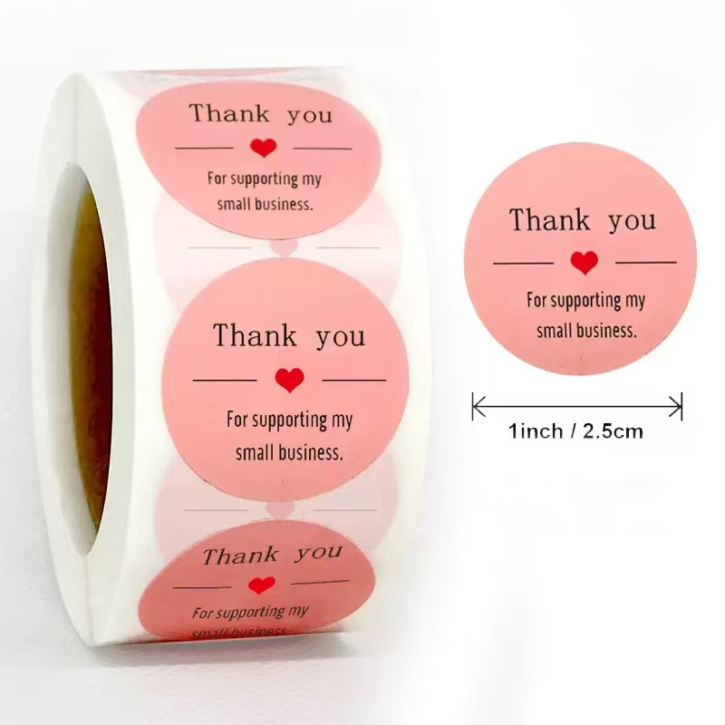Merci de soutenir ma petite en - Sticker Label Roll avis et prix