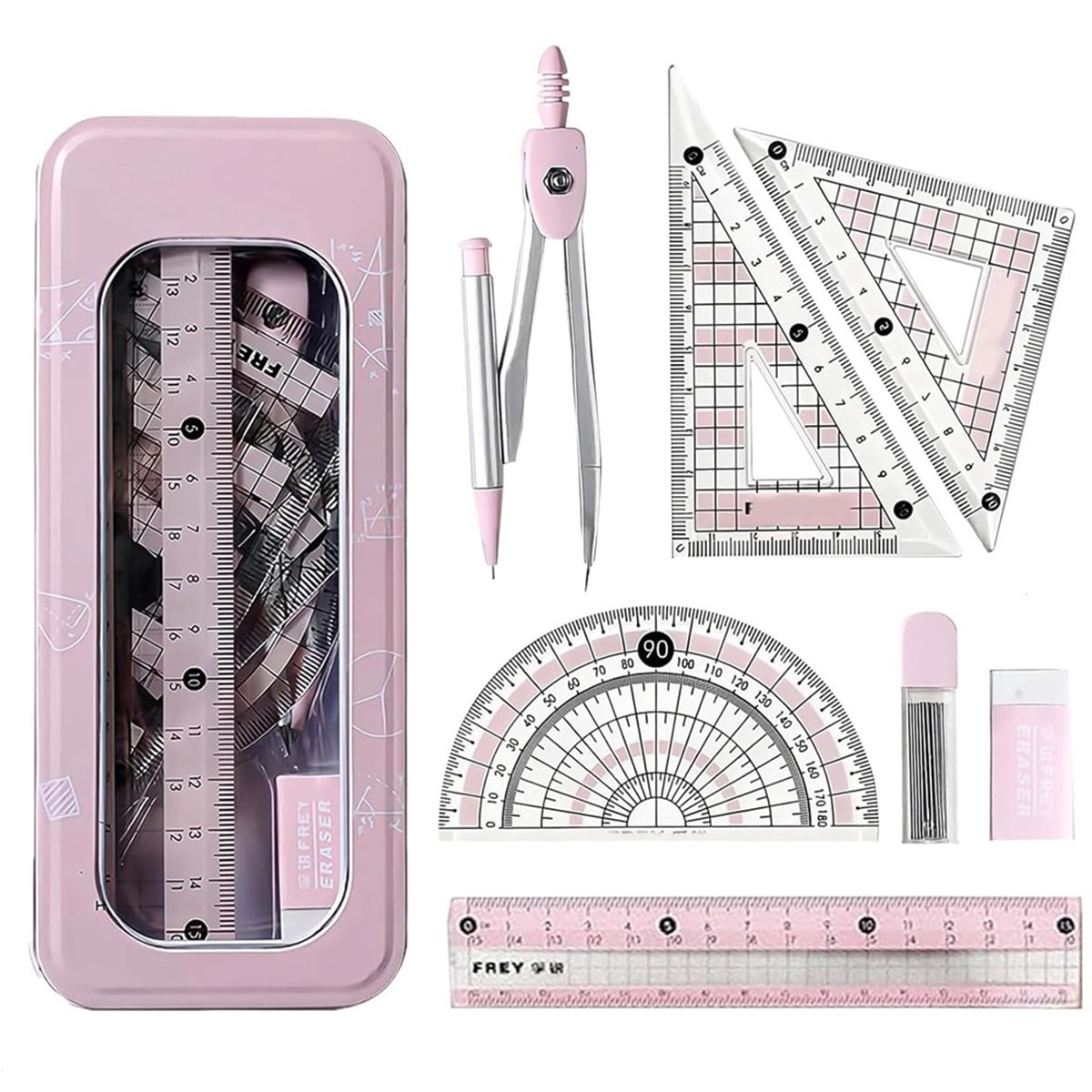 Ensemble de rapporteur et de c - Compass Geometry Set avis et prix