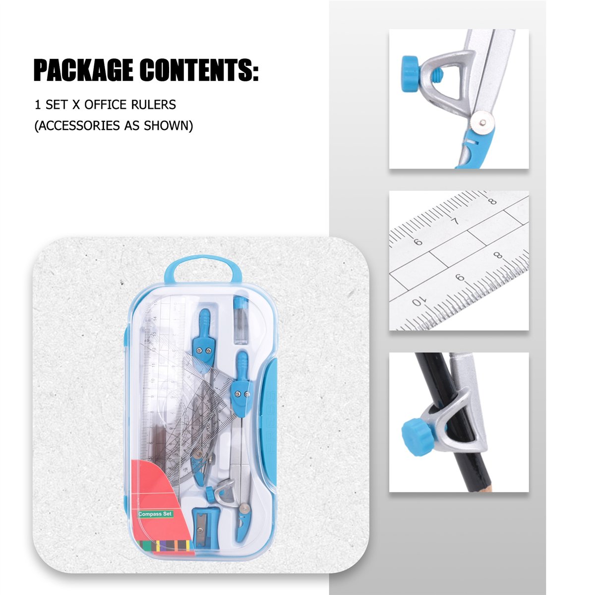 MALL Ensemble de géométrie 10  - Compass Geometry Set avis et prix