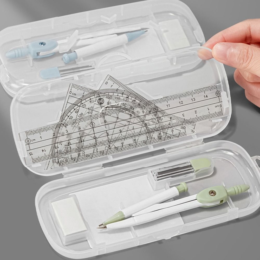 8 pièces/ensemble règle en pla - Compass Geometry Set avis et prix
