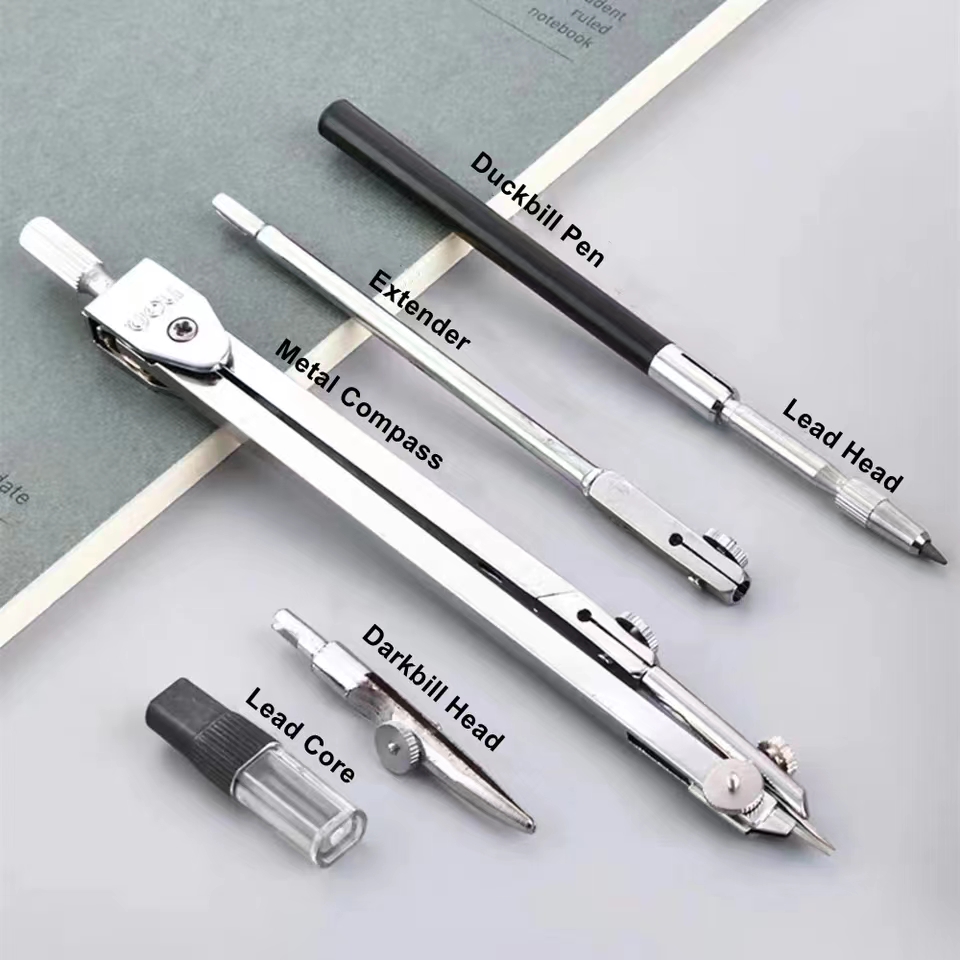 Ensemble de dessin en acier in - Compass Geometry Set avis et prix