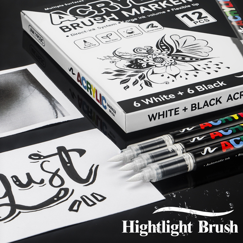 Ensemble de 12 stylos à peintu - Whiteboard Marker Set avis et prix