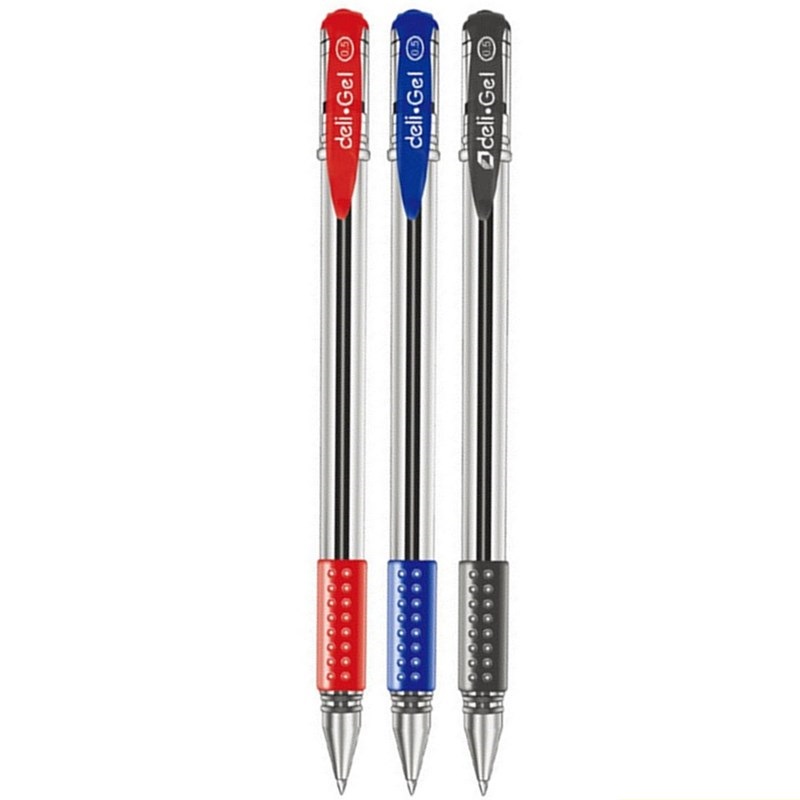 Deli 0.5mm noir rouge bleu enc - Stationery Office And School Supply Stores avis et prix